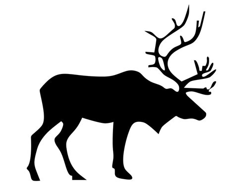 Bull Elk Silhouette at GetDrawings | Free download