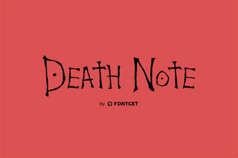 Death Note Font FREE Download & Similar Fonts | FontGet