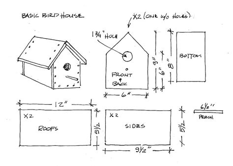 Basic Bird House Plan | let me know if you build these! tag … | Flickr ...
