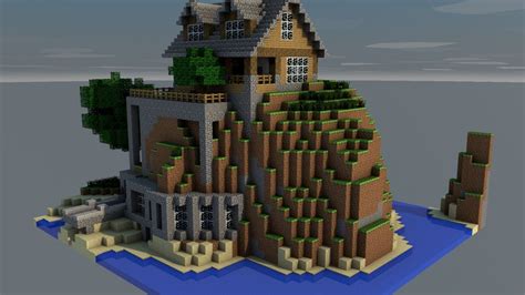 House On A Cliff Minecraft - HOME TOPIC