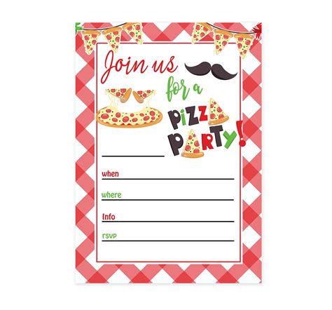 Pizza Party Invitation DIY | Invitation Templates ~ Creative Market