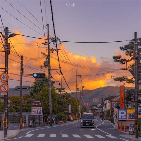 Japan sunset 🧡 Photo source | kelvin李 | Lugares