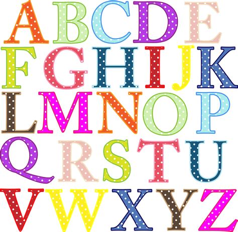 Clipart - Colorful Alphabet Uppercase