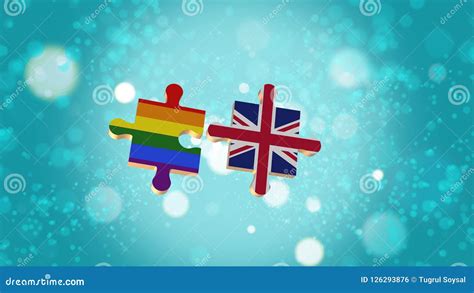 Put the Puzzle To LGBT and British Flag Stock Illustration - Illustration of high, design: 126293876