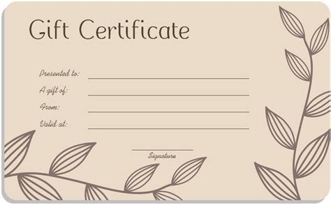 16+ Free Gift Certificate Templates & Examples - Word Excel in Present Certificate … | Gift card ...