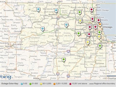 Illinois Power Outage Map Comed