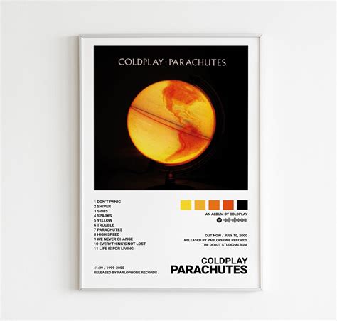 Coldplay Parachutes Poster / Album Cover Poster Print Wall - Etsy