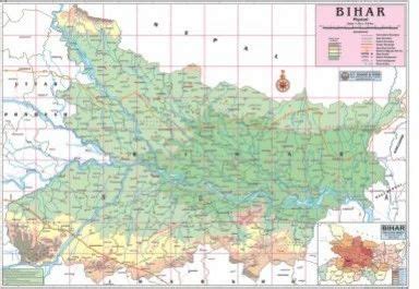 Laminated Paper Multicolor Bihar For Physical State Map, Size: 100x70 ...