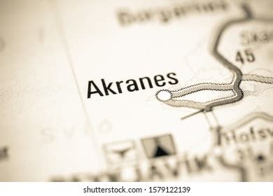 Akranes Iceland On Map Stock Photo (Edit Now) 1579122139