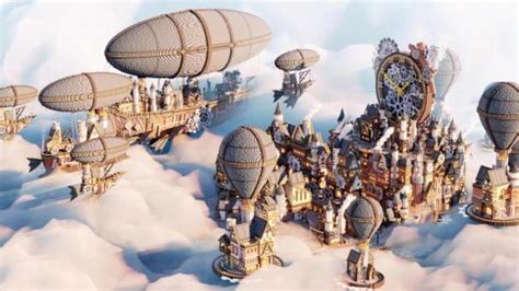 This Minecraft steampunk city took a team seven months to build