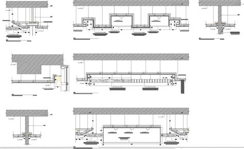 False ceiling section detail drawings cad files | False ceiling design, Gypsum ceiling design ...