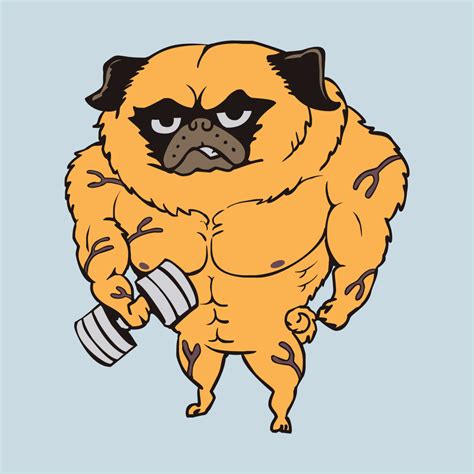 Buff Pug | Pugs Gym's Artist Shop