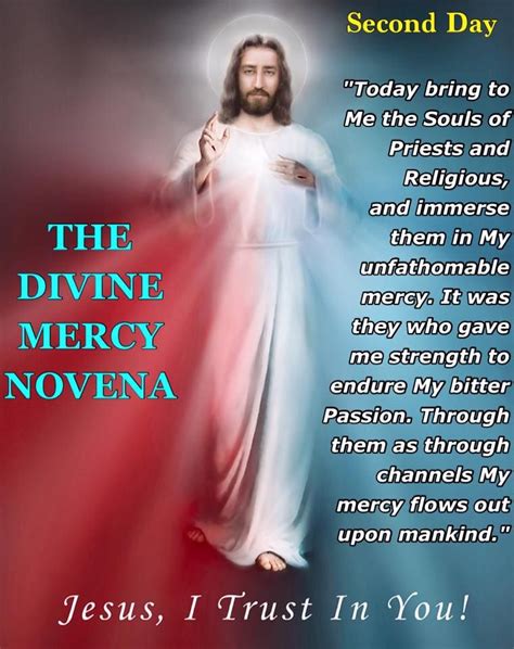 Divine Mercy Novena Day 2 | Divine mercy, Divine mercy novena, Divine