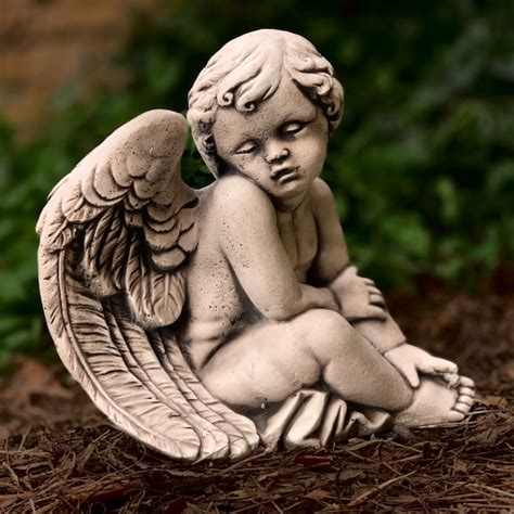 Concrete Baby Angel Statue Memorial Angel Sculpture Cement - Etsy