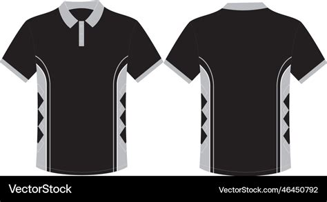 Polo shirt template t-shirt templates design Vector Image