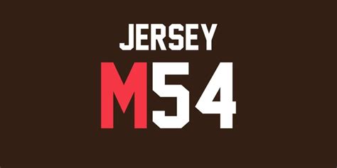 Jersey M54 Font Free Download