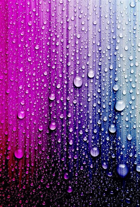 Colorful Water Droplets Background