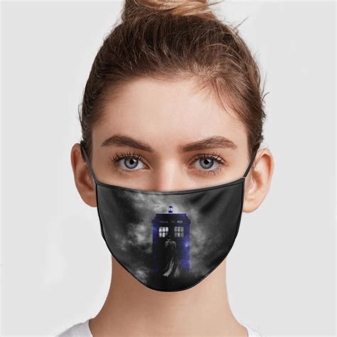 Doctor Who - Police Public Call Box Face Mask | Teemoonley.com