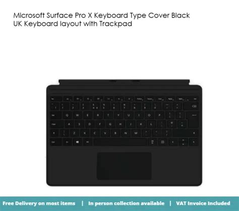 MICROSOFT SURFACE PRO X Keyboard. Keyboard layout: QWERTY £89.00 ...