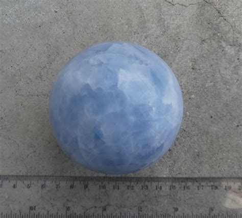 Blue Calcite Sphere 7.3cm | Crystal Visions NZ