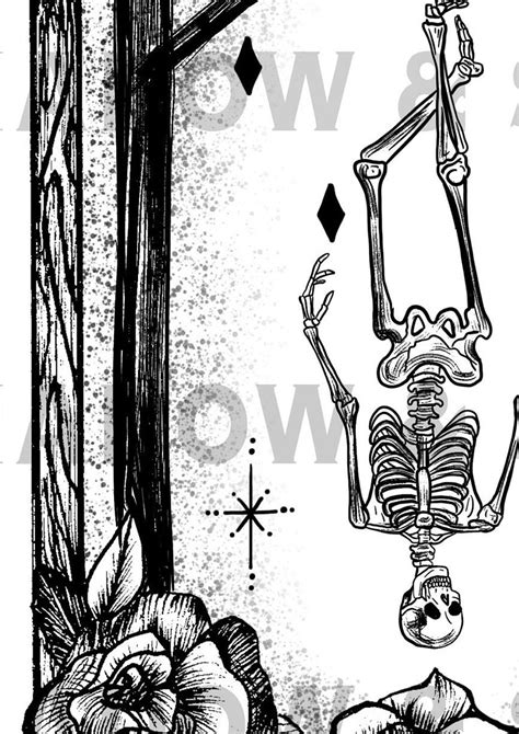 Xll THE HANGED MAN Tarot Card A5 Art Print Only Major Arcana - Etsy