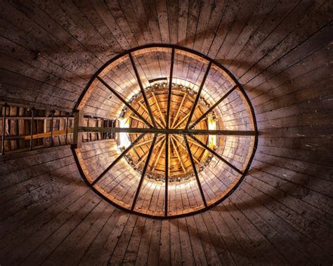 Round Barn Silo Interior stock image. Image of farming - 37624613