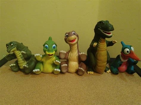 Land Before Time Puppets Lot of 5 1988 Pizza Hut Littlefoot Sharptooth ...