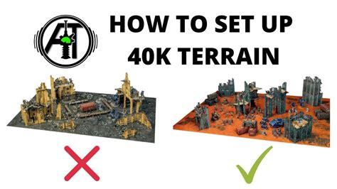 Setting up Terrain for a Warhammer 40K Gaming Table - YouTube