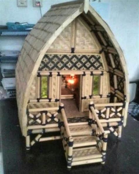 Rumah Bambu Atap Unik - Gazebo Bambu Malang