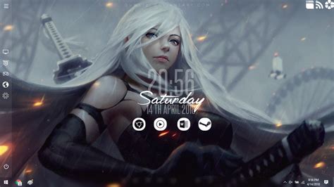 {RAINMETER} Anime Minimal Theme by reon58 on DeviantArt