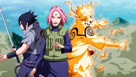 Naruto, Sakura, and Sasuke illustration HD wallpaper | Wallpaper Flare