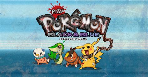 Pokémon Black and White Parody Game: Pokémon Black and Blue | PETA.org