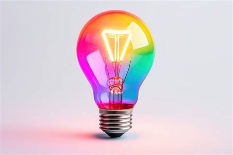 Colorfull light neon bulb lightbulb | Free Photo - rawpixel