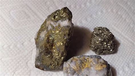 Gold vs Pyrite & Chalcopyrite . - YouTube