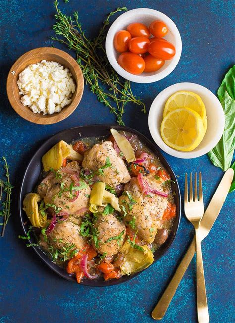 Slow Cooker or Instant Pot Greek Chicken - Wholesomelicious