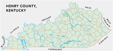 Henry County, Kentucky - Kentucky Atlas and Gazetteer