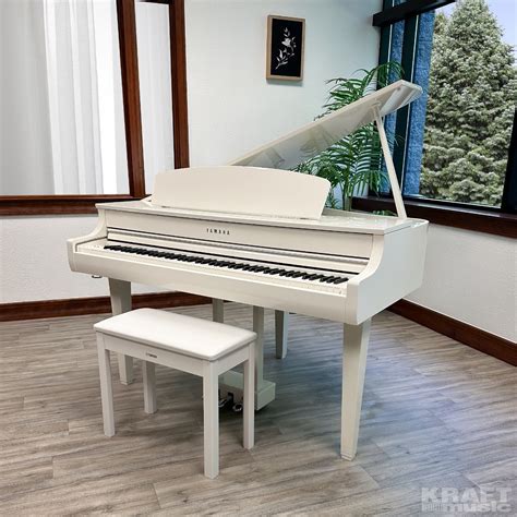 Yamaha Clavinova CLP-765GP Digital Piano - Polished White – Kraft Music