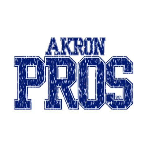 Vintage Akron Pros (Blue & White) - Akron Pros - Tank Top | TeePublic