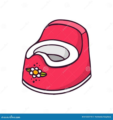 Baby On Potty. Cartoon Vector | CartoonDealer.com #72846387