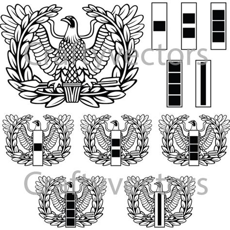 WARRANT OFFICER RISING EAGLE CLIPART - 111px Image #2