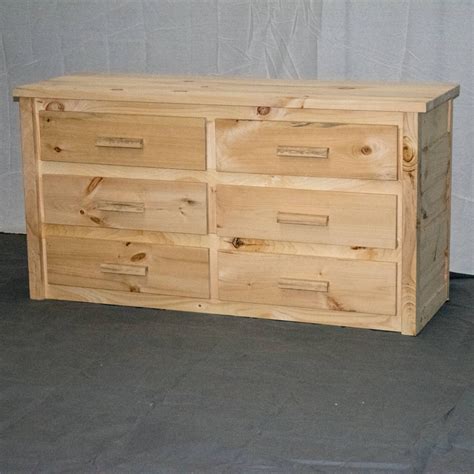 Unfinished Farmhouse 6 Drawer Dresser / Wood Reclaimed Dresser / Modern / Urban / Cottage ...