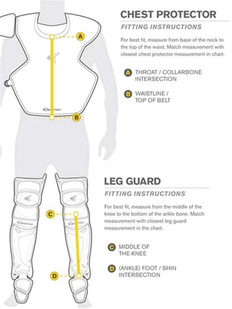 Youth Catchers Gear Size Chart | Portal.posgradount.edu.pe