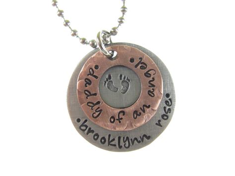 Personalized Dad Necklace Memorial Necklace for Men