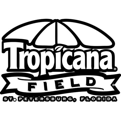 the logo for tropicana field with an umbrella over it's head