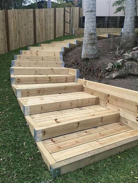 Great Ideas With Old Wasted Pallets Wood | Garden stairs, Backyard ...