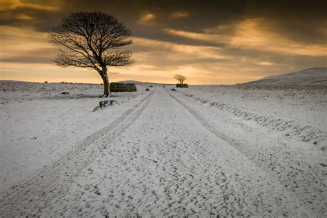 Snowy road photo HD wallpaper | Wallpaper Flare