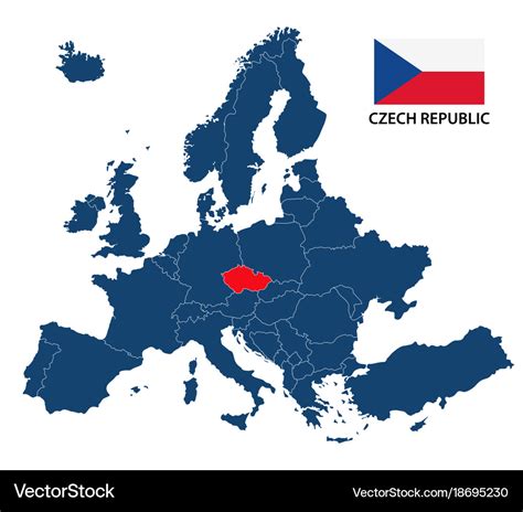 Map Of Europe Czech Republic | Cities And Towns Map