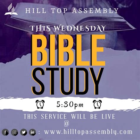 Copy of Wednesday Bible study | PosterMyWall