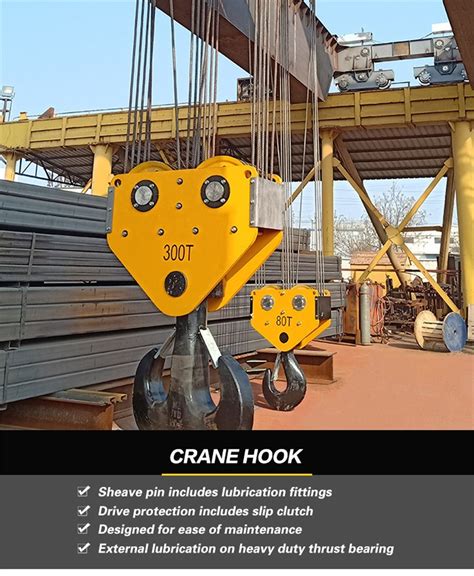 Crane Bottom Blocks Deck Crane Hook for Lifting Heavy Material - China Crane Hook and Lifting ...