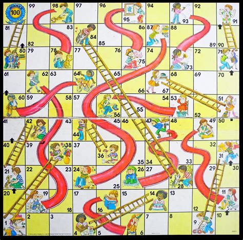 Printable Giant Snakes And Ladders